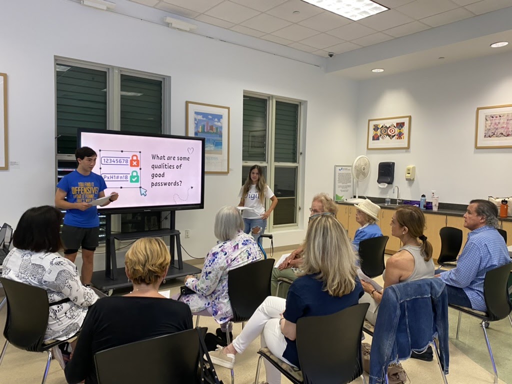 MDLP presenters leading a digital literacy workshop for adults